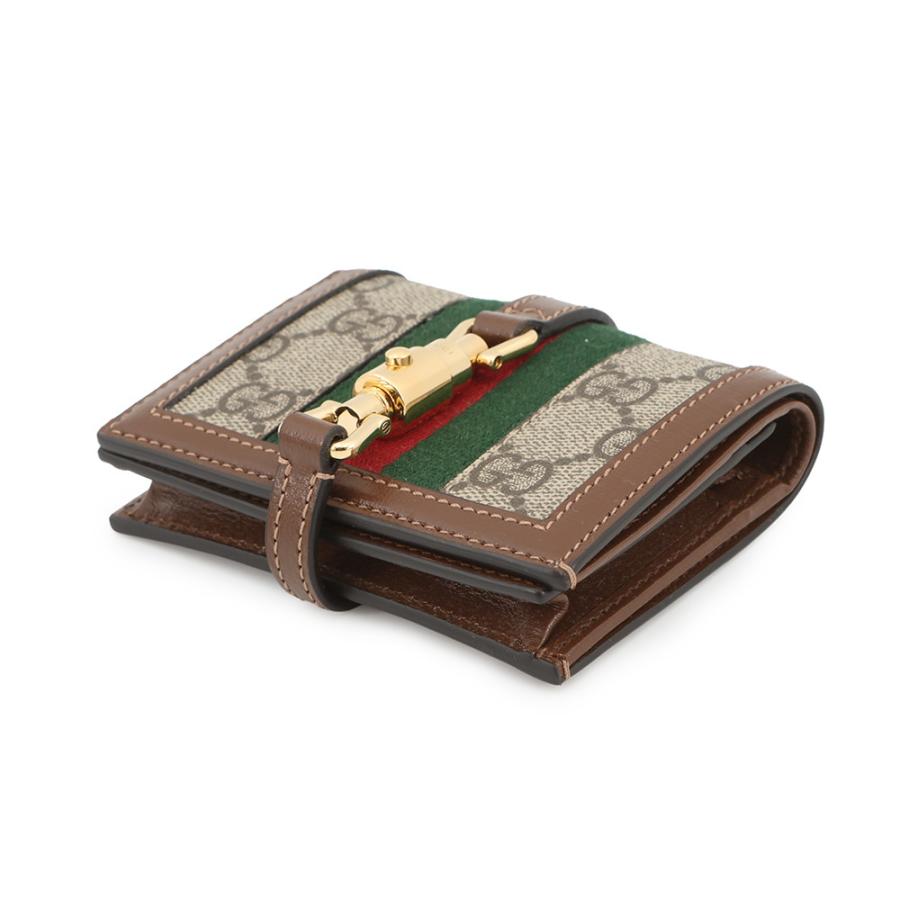 GucciグッJackie 1961 GGスプリーム ウォレット二つ折り財布 グッチ 二つ折り財布 ジャッキー 1961 カードケース ウォレット GG
