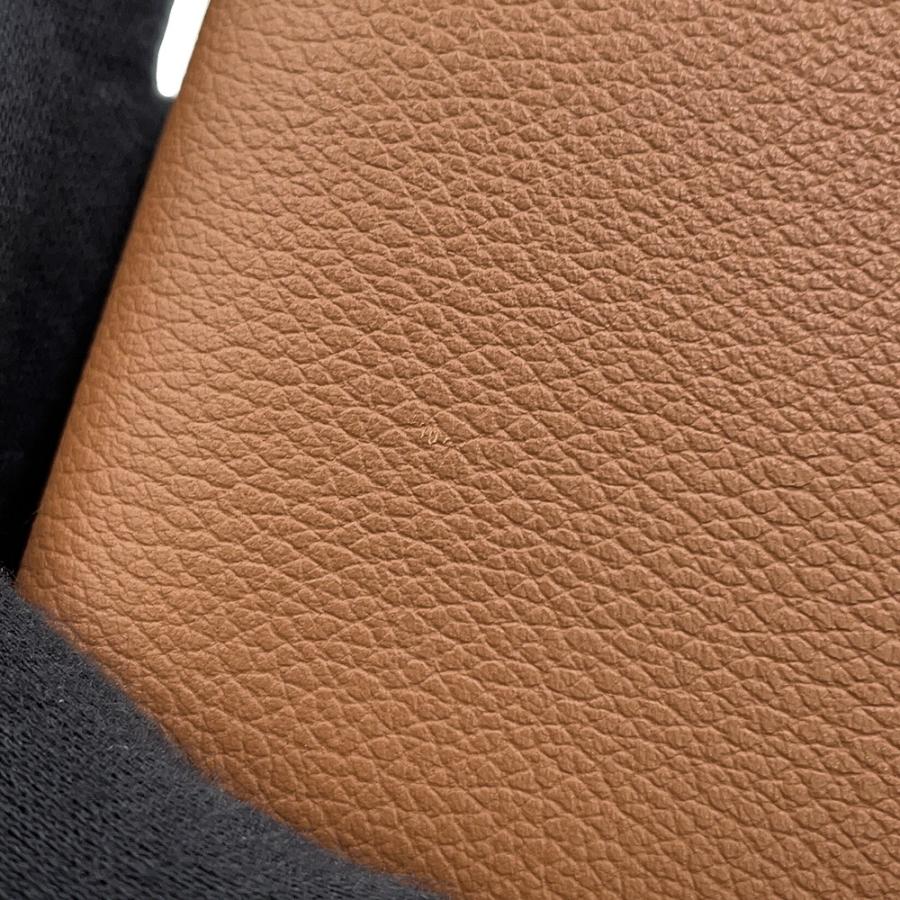 エルメス 二つ折り財布 Hセリエ コンパクト ゴールド/シルバー金具