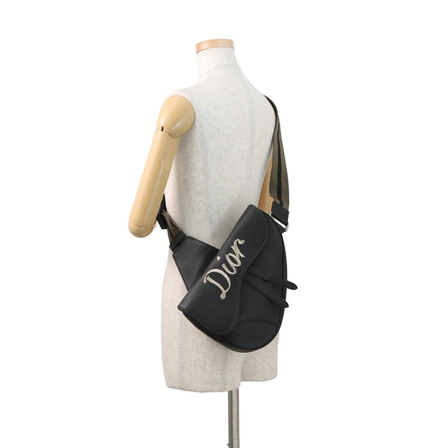 Christian Dior ボディバッグ ロゴパターン クリスチャン・ディオール ボディバッグ サドルバッグ 刺繍ロゴ