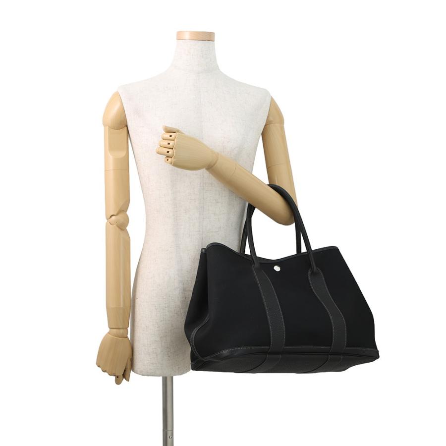 エルメス トートバッグ ガーデンパーティPM ブラック/シルバー金具