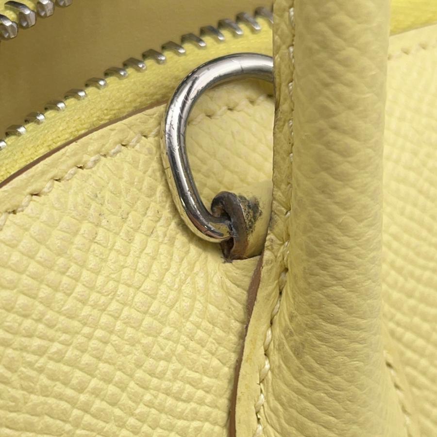 エルメス ハンドバッグ ボリード27 ジョーヌプッサン/シルバー金具 エプソン □R刻印 ２wayショルダー 【安心保証】の画像