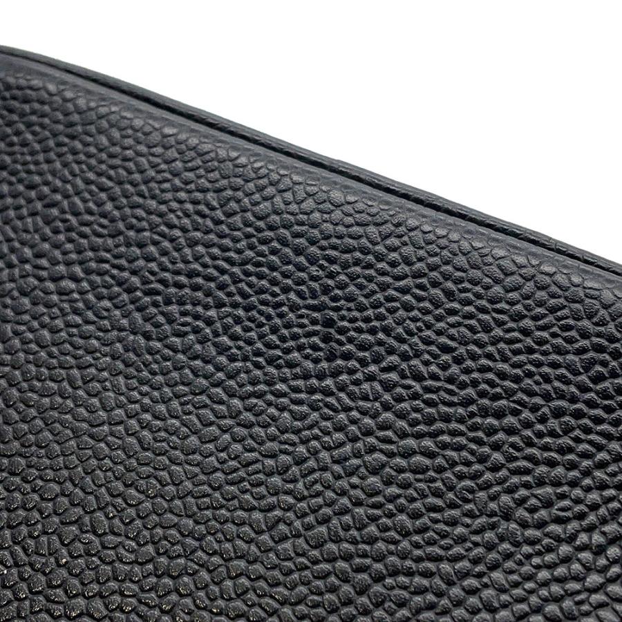 シャネル バニティバッグ ココマーク キャビアスキン 縦型 A01998 CHANEL 化粧ポーチ コスメポーチ 黒 【安心保証】の画像