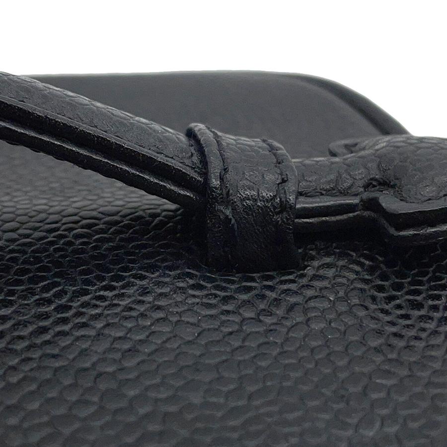 シャネル バニティバッグ ココマーク キャビアスキン 縦型 A01998 CHANEL 化粧ポーチ コスメポーチ 黒 【安心保証】