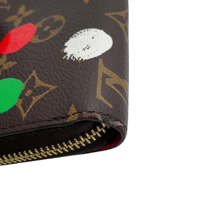 ルイヴィトン 長財布 モノグラム LV × YK ジッピー・ウォレット M81864 LOUIS VUITTON 草間彌生コラボ ヴィトン×草間彌生 モノグラム ジッピーウォレット M81864 レザー