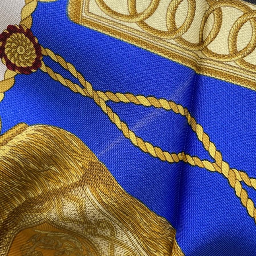 エルメス スカーフ カレ90 サーベル飾り袋 Poste et Cavalerie シルク