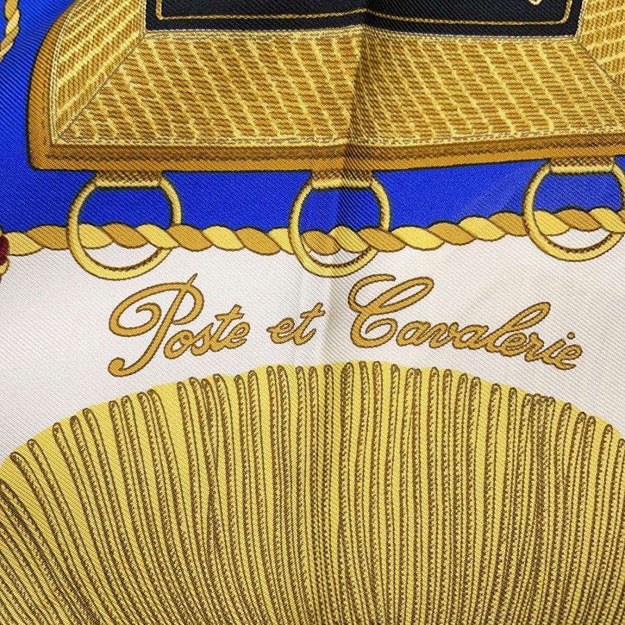 エルメス スカーフ カレ90 サーベル飾り袋 Poste et Cavalerie シルク