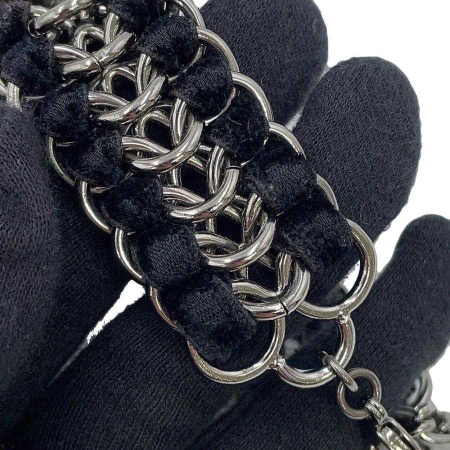 シャネル ブレスレット ココマーク ベルベット ラインストーン フェイクパール 05A CHANEL アクセサリー 【安心保証】の画像