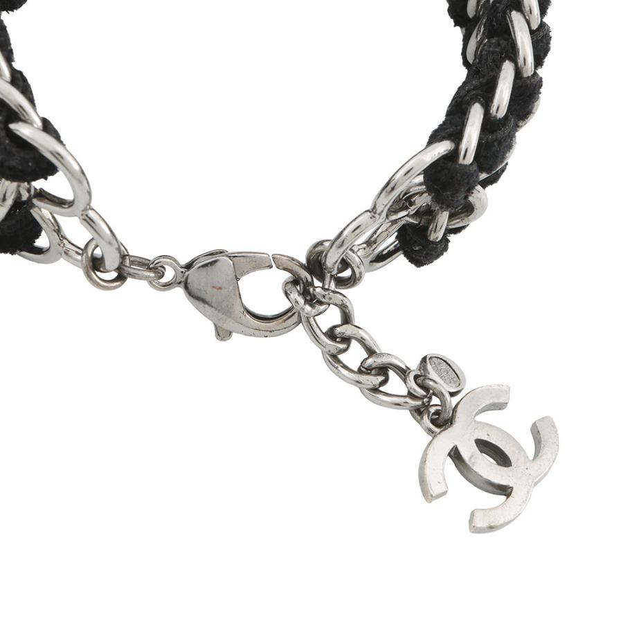 シャネル ブレスレット ココマーク ベルベット ラインストーン フェイクパール 05A CHANEL アクセサリー 【安心保証】の画像