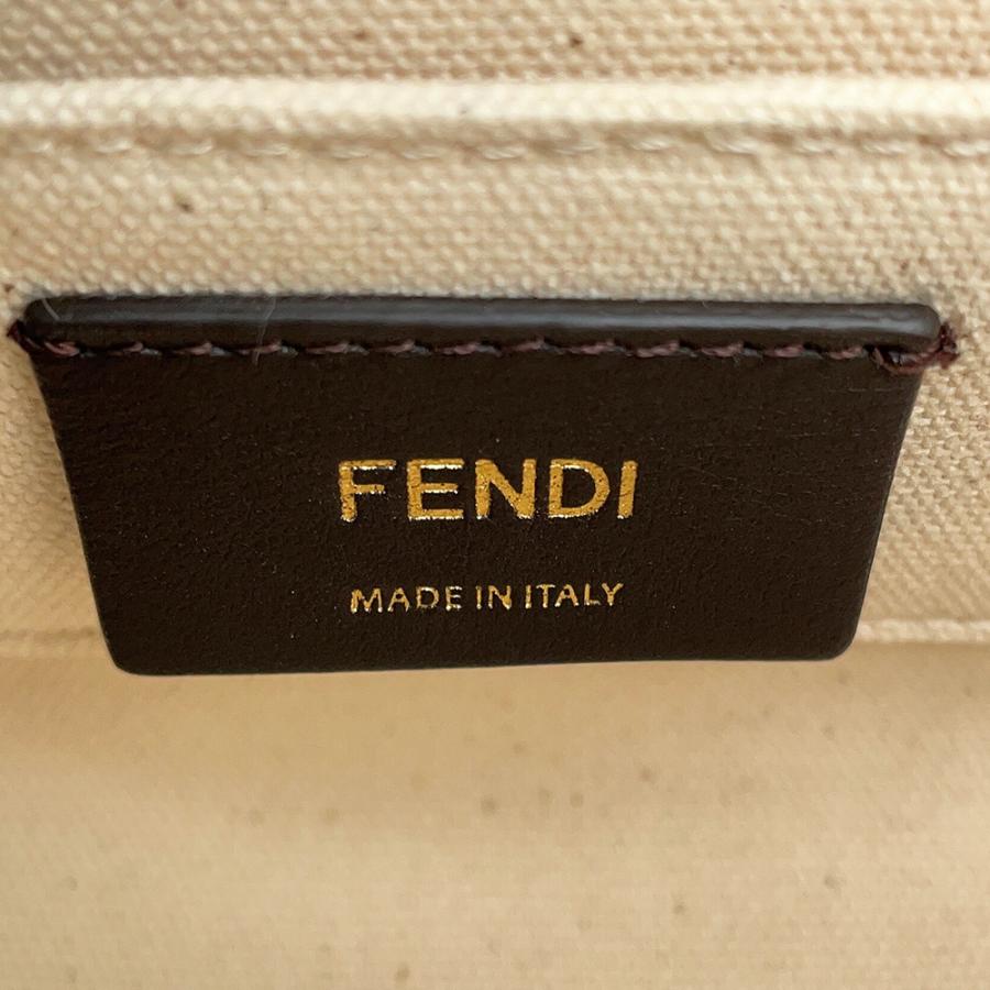 フェンディ ハンドバッグ バイザウェイ ミニ 8BS067 キャンバス FENDI 2wayショルダーバッグ 【安心保証】