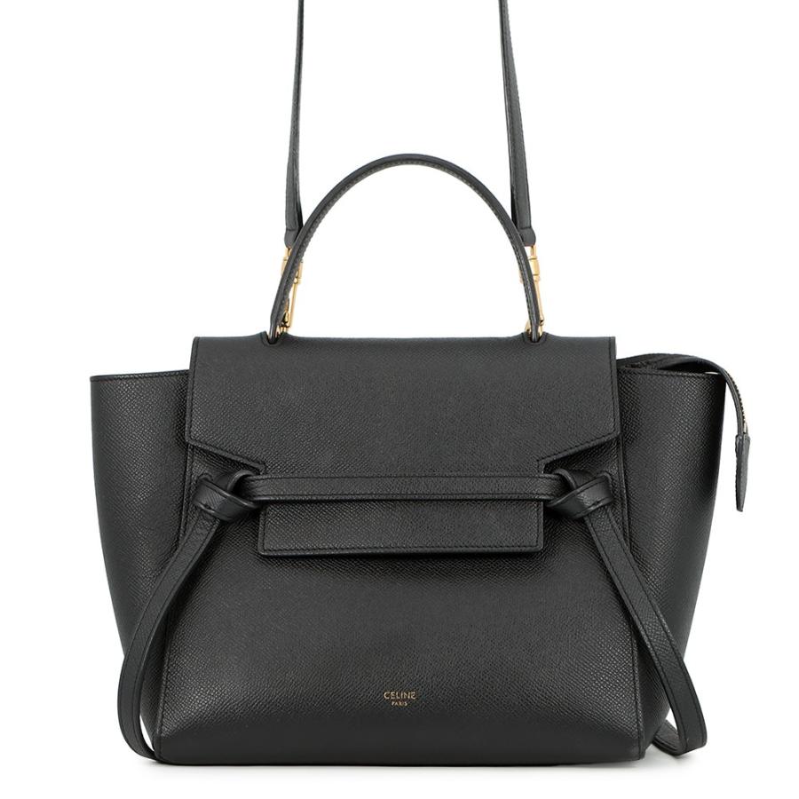 極美品　セリーヌ　ベルトバッグ　マイクロ　ブラック セリーヌ ハンドバッグ ベルトバッグ マイクロ 189153 CELINE バッグ