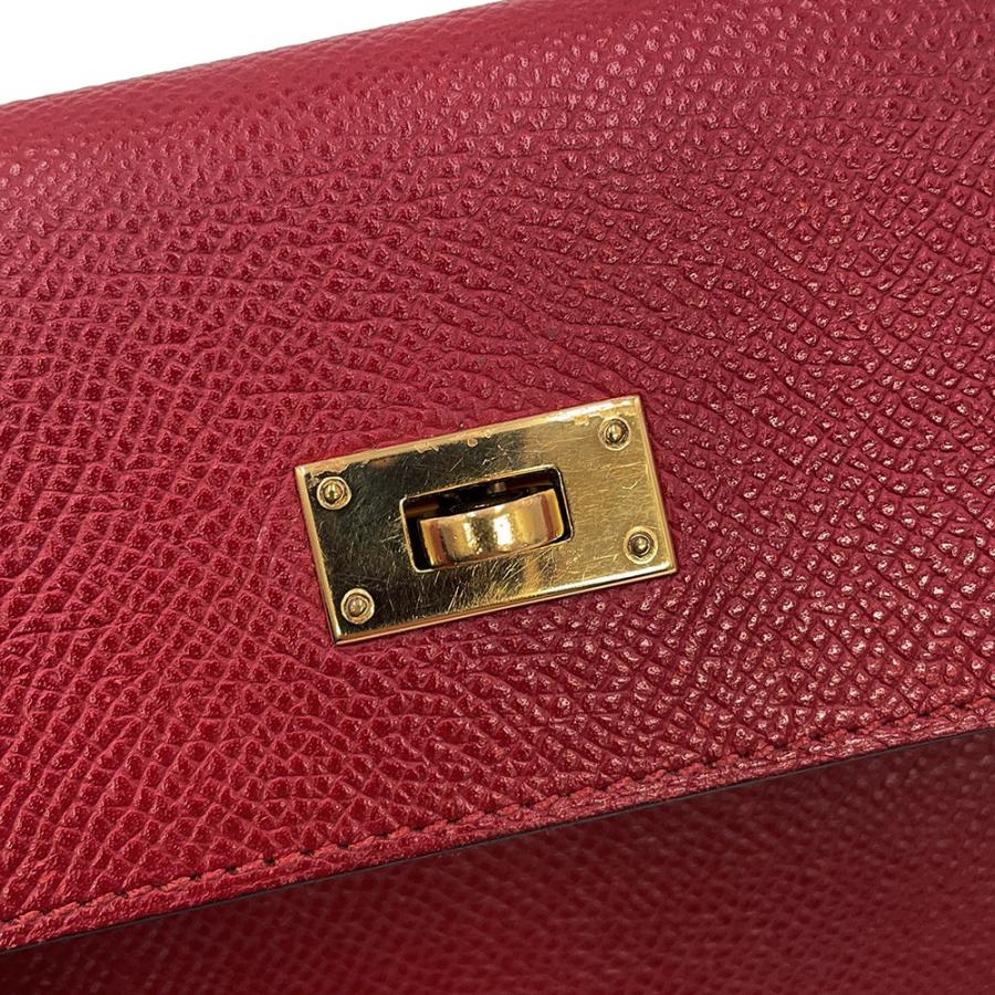 エルメス 長財布 ケリーウォレット ロング ルージュグレナ/ゴールド金具 エプソン X刻印 HERMES 【安心保証】の画像