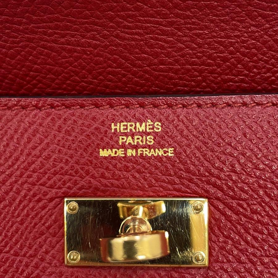 エルメス 長財布 ケリーウォレット ロング ルージュグレナ/ゴールド金具 エプソン X刻印 HERMES 【安心保証】の画像