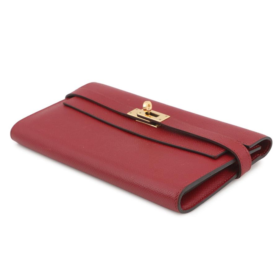 エルメス 長財布 ケリーウォレット ロング ルージュグレナ/ゴールド金具 エプソン X刻印 HERMES 【安心保証】の画像