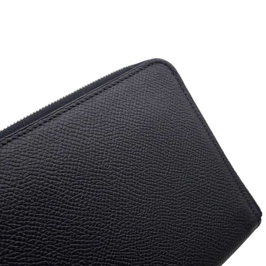 エルメス 長財布 アザップロング シルクイン ブラック/シルバー金具