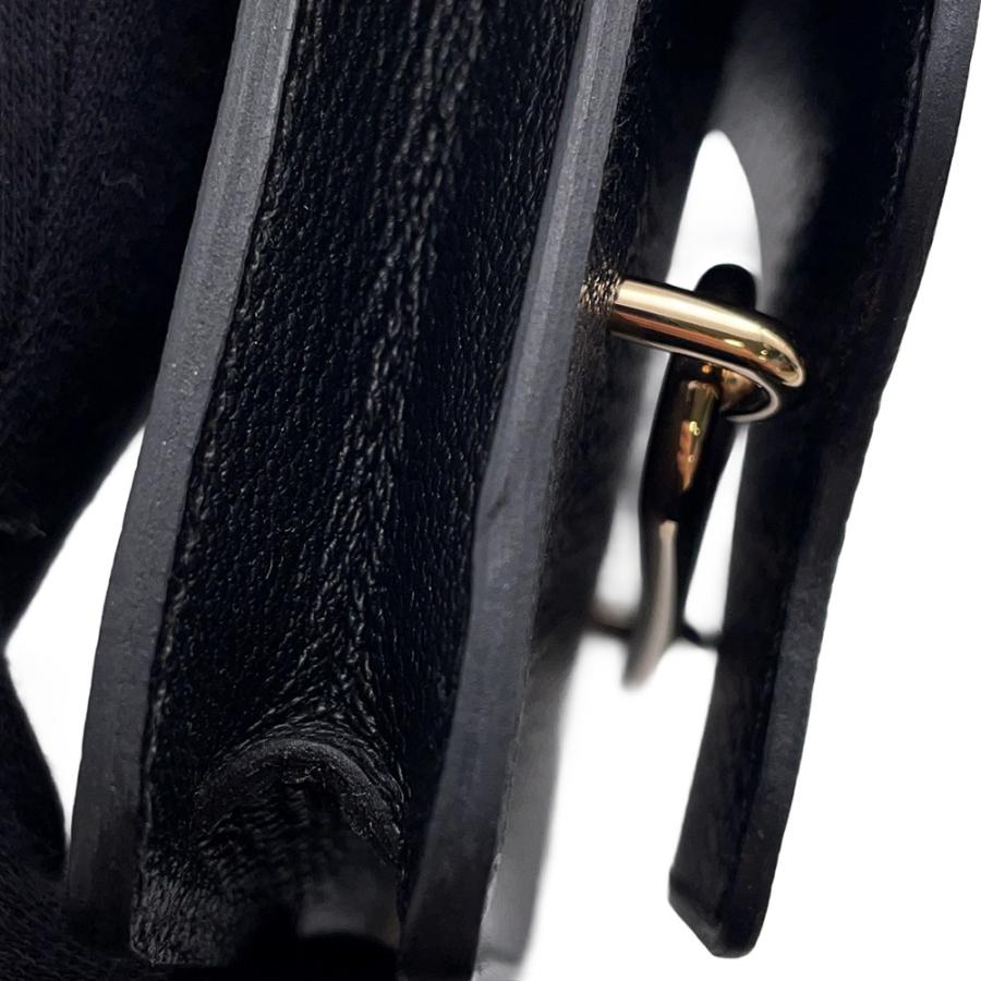 エルメス 財布 ロウリス ルリ スリム ブラック/ゴールド金具 シェブルミゾル B刻印 財布 黒 【安心保証】の画像