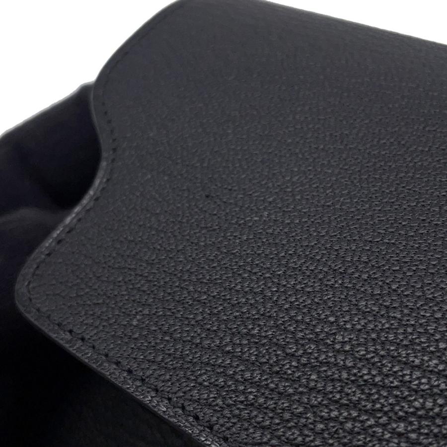 エルメス 財布 ロウリス ルリ スリム ブラック/ゴールド金具 シェブルミゾル B刻印 財布 黒 【安心保証】の画像