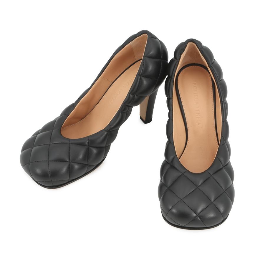 BOTTEGA VENETA ／イントレチャート フラットパンプス 36 1/2 ボッテガヴェネタ パンプス イントレチャート パデッド スクエアトゥ