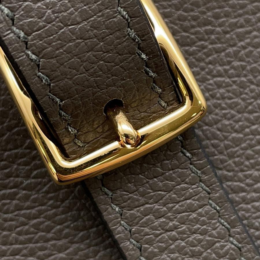 エルメス ハンドバッグ アルザン25ヴェールマキ/ゴールド金具 エバーカラー Y刻印 ２wayショルダー 【安心保証】の画像