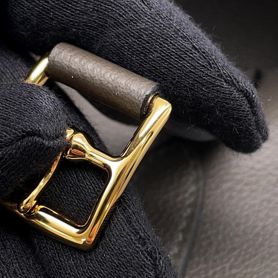 エルメス ハンドバッグ アルザン25ヴェールマキ/ゴールド金具 エバーカラー Y刻印 ２wayショルダー 【安心保証】の画像