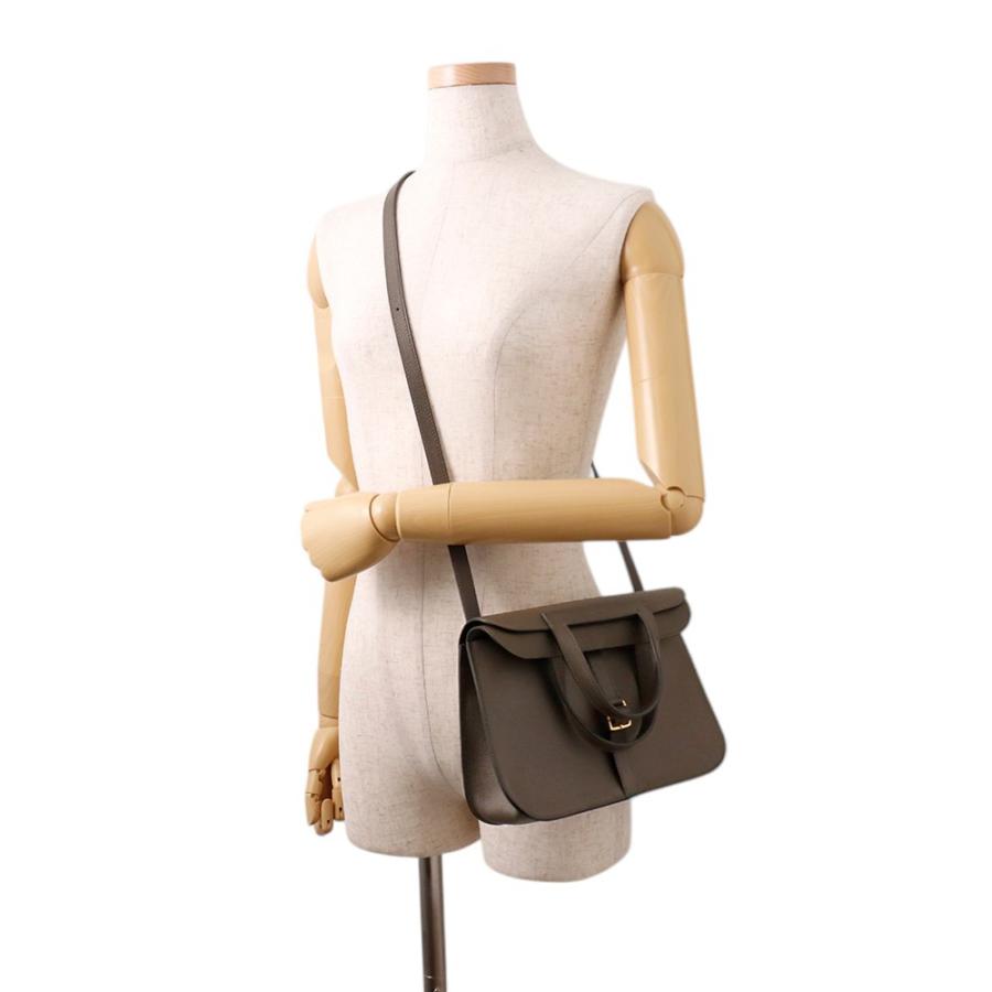 エルメス ハンドバッグ アルザン25ヴェールマキ/ゴールド金具 エバーカラー Y刻印 ２wayショルダー 【安心保証】の画像