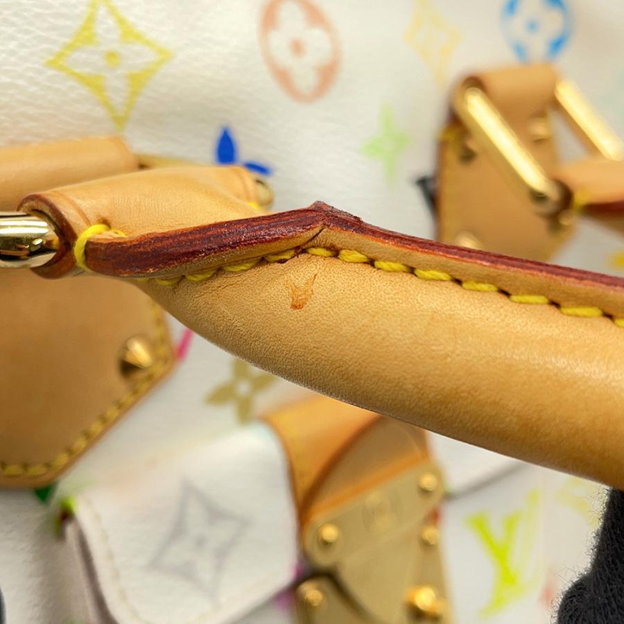 ルイヴィトン ハンドバッグ モノグラム・マルチカラー スピーディ30 M92643 LOUIS VUITTON ヴィトン バッグ 白 【安心保証】_10