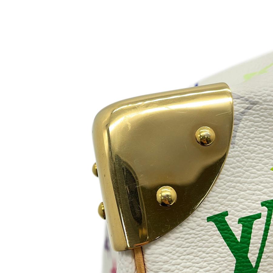 ルイヴィトン ハンドバッグ モノグラム・マルチカラー スピーディ30 M92643 LOUIS VUITTON ヴィトン バッグ 白 【安心保証】_11