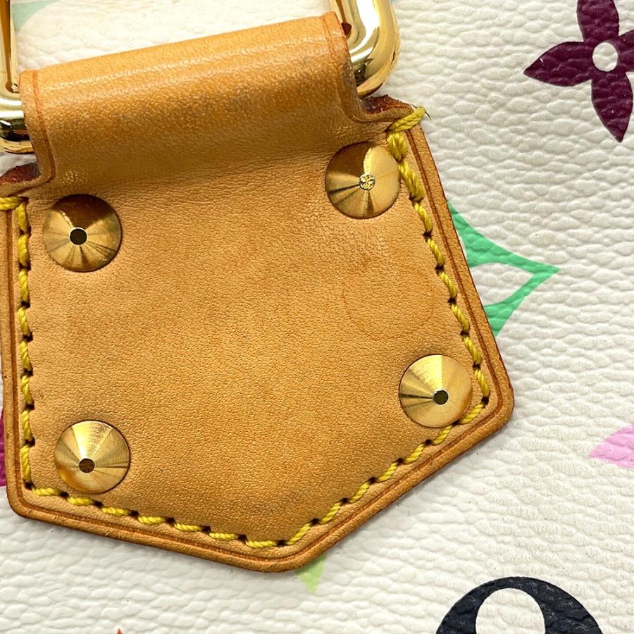 ルイヴィトン ハンドバッグ モノグラム・マルチカラー スピーディ30 M92643 LOUIS VUITTON ヴィトン バッグ 白 【安心保証】_8