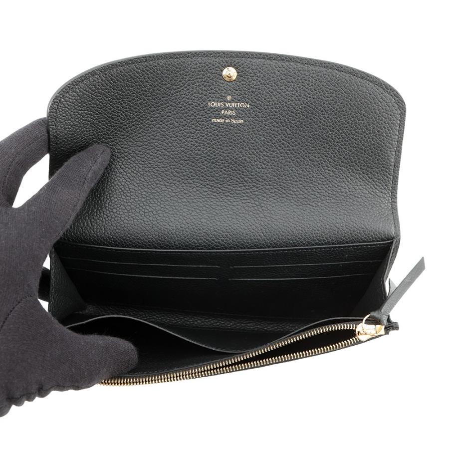 ルイヴィトン モノグラム アンプラント ポルト フォイユエミリー ブラック　LV ルイヴィトン 長財布 モノグラム・アンプラント ポルトフォイユ