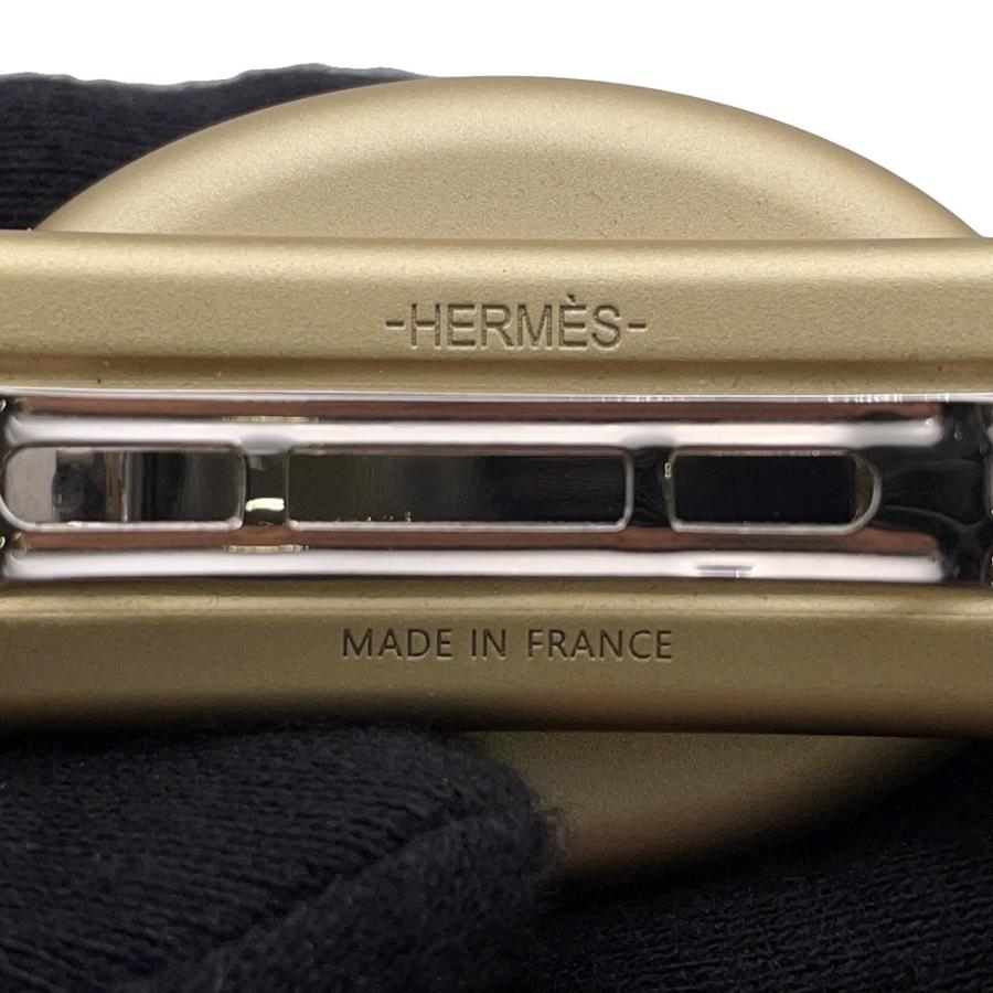 エルメス バレッタ トリ・マイヨンPM シェーヌダンクル HERMES ヘアアクセサリー 【安心保証】の画像