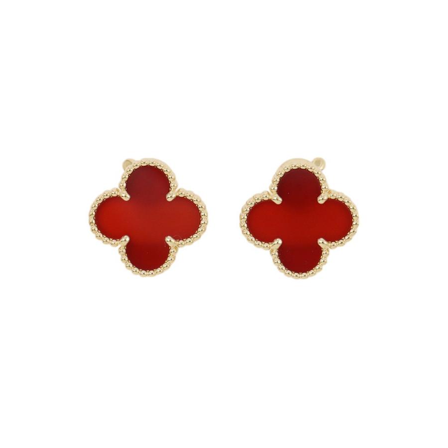 ヴァンクリーフ&アーペル ヴィンテージアルハンブラ ピアス　カーネリアン ヴァンクリーフ&アーペル ピアス ヴィンテージ アルハンブラ