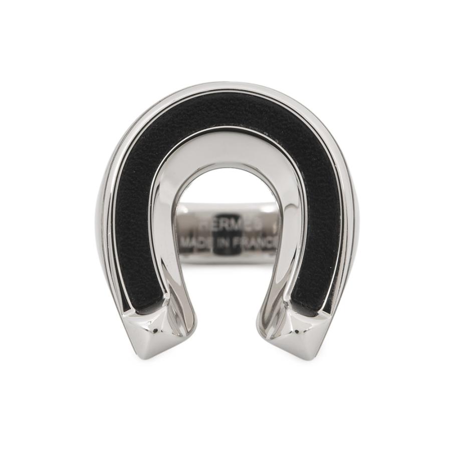 エルメス リング ジョケット GM ブラック/シルバー金具 サイズ55 
