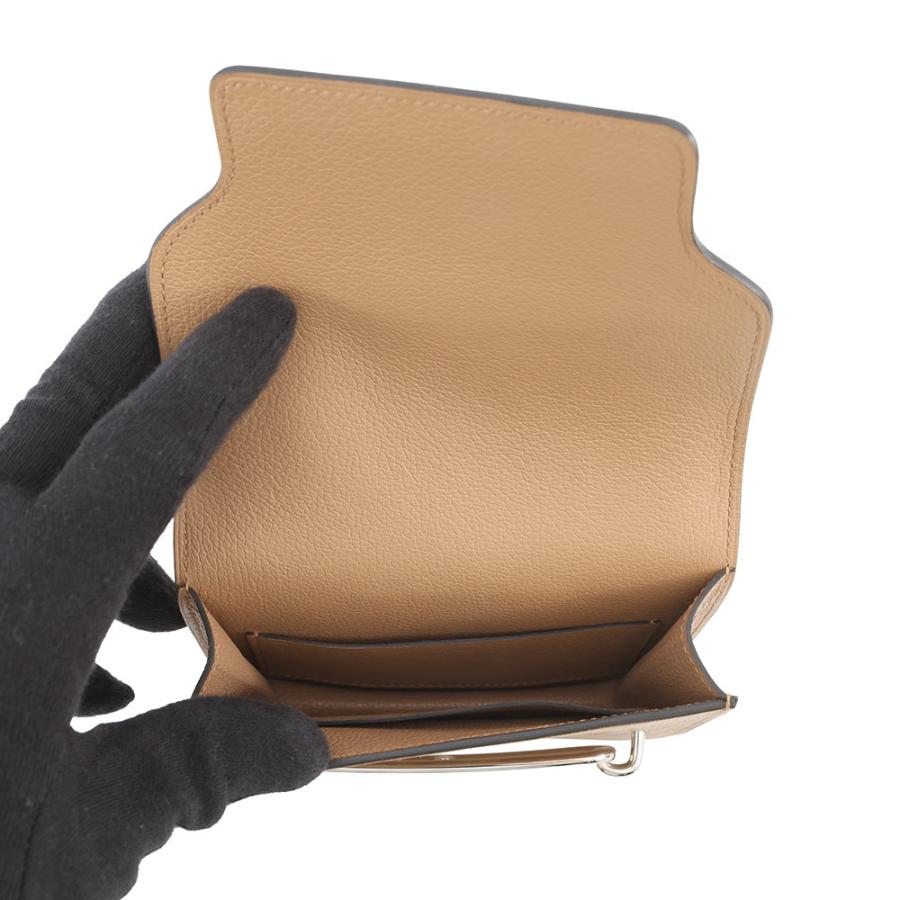 エルメス 財布 ロウリス ルリ スリム ヴェルソ  チャイ/ライム/シルバー金具エバーカラー U刻印 財布 【安心保証】の画像
