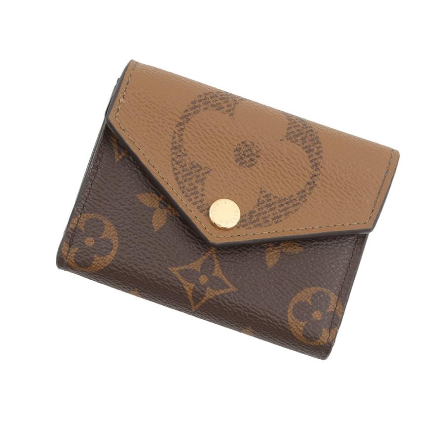 ルイヴィトン 三つ折り財布 モノグラム・リバース ポルトフォイユ・ゾエ M80725 LOUIS VUITTON ルイヴィトン 三つ折り財布 モノグラム/モノグラム・リバース