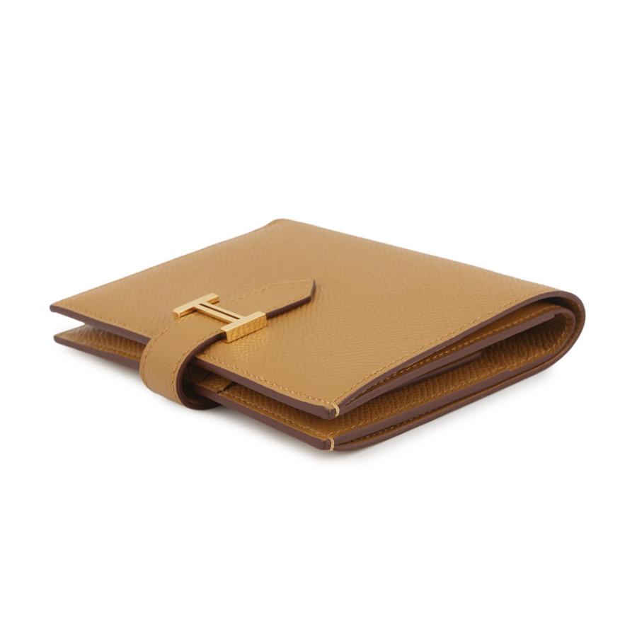 エルメス 二つ折り財布 ベアンコンパクト セサミ/ゴールド金具 エプソン W刻印 財布 エルメス 二つ折り財布 ベアンコンパクト セサミ/ゴールド金具