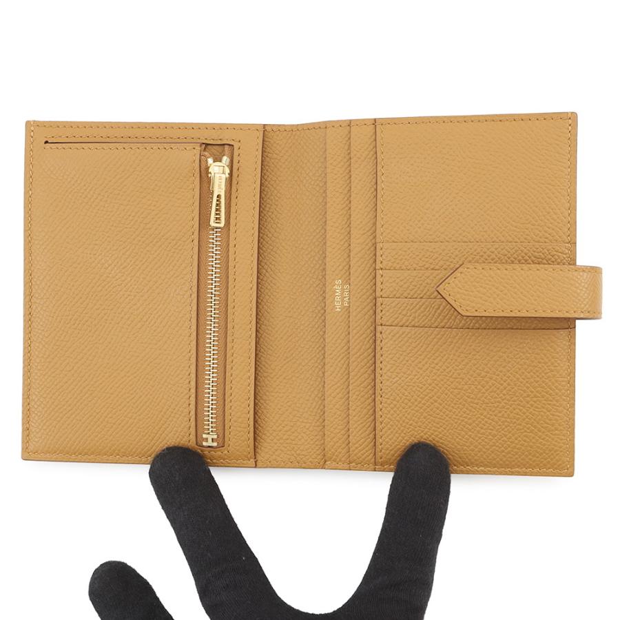 エルメス 二つ折り財布 ベアンコンパクト セサミ/ゴールド金具 エプソン W刻印 財布 エルメス 二つ折り財布 ベアンコンパクト セサミ/ゴールド金具