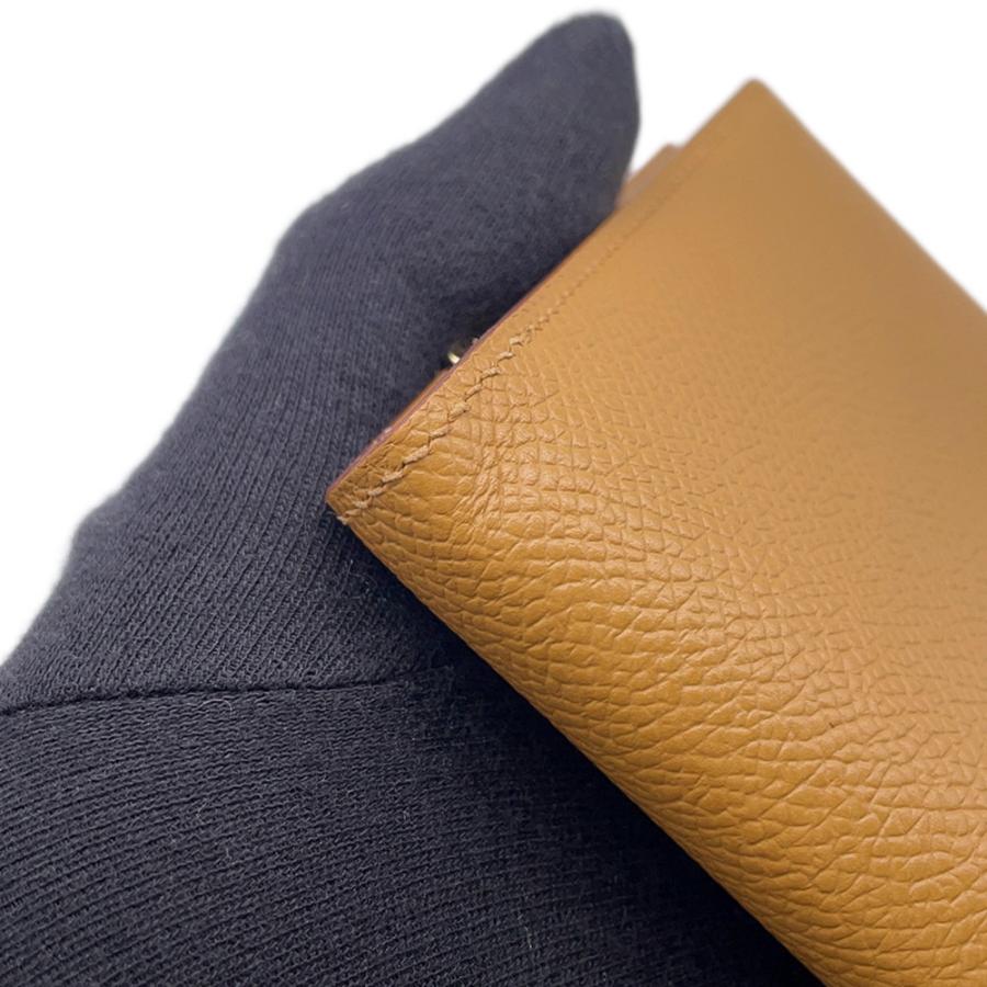 エルメス 二つ折り財布 ベアンコンパクト セサミ/ゴールド金具 エプソン W刻印 財布 【安心保証】の画像