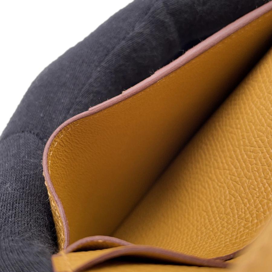 エルメス 二つ折り財布 ベアンコンパクト セサミ/ゴールド金具 エプソン W刻印 財布 【安心保証】の画像