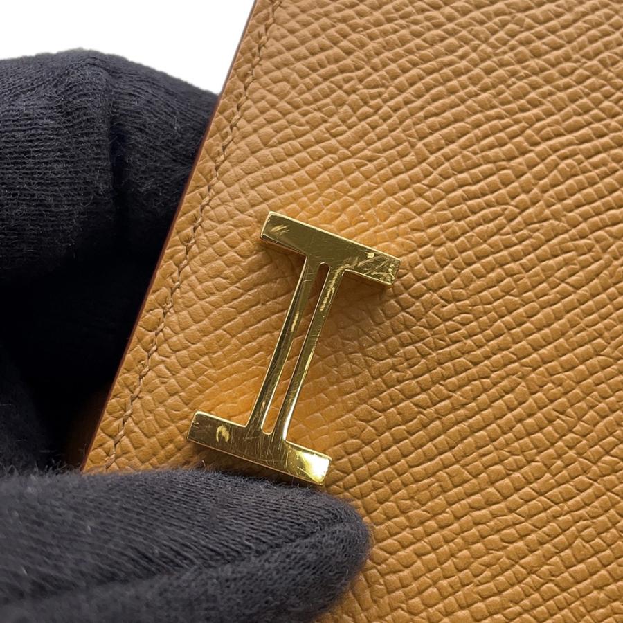 エルメス 二つ折り財布 ベアンコンパクト セサミ/ゴールド金具