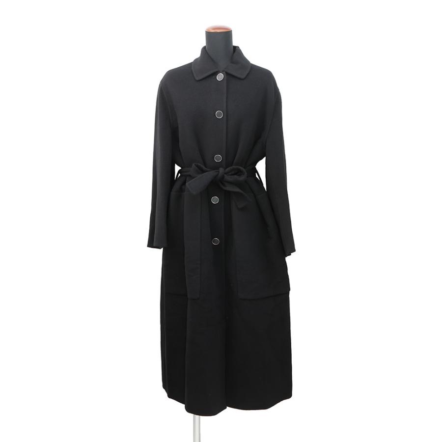 エルメス コート ダブルフェイス ラップコート カシミヤ レディース 