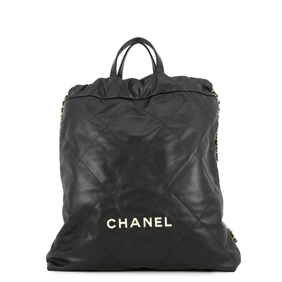 シャネル リュック シャネル22 ラージ レザー AS3313 CHANEL バック
