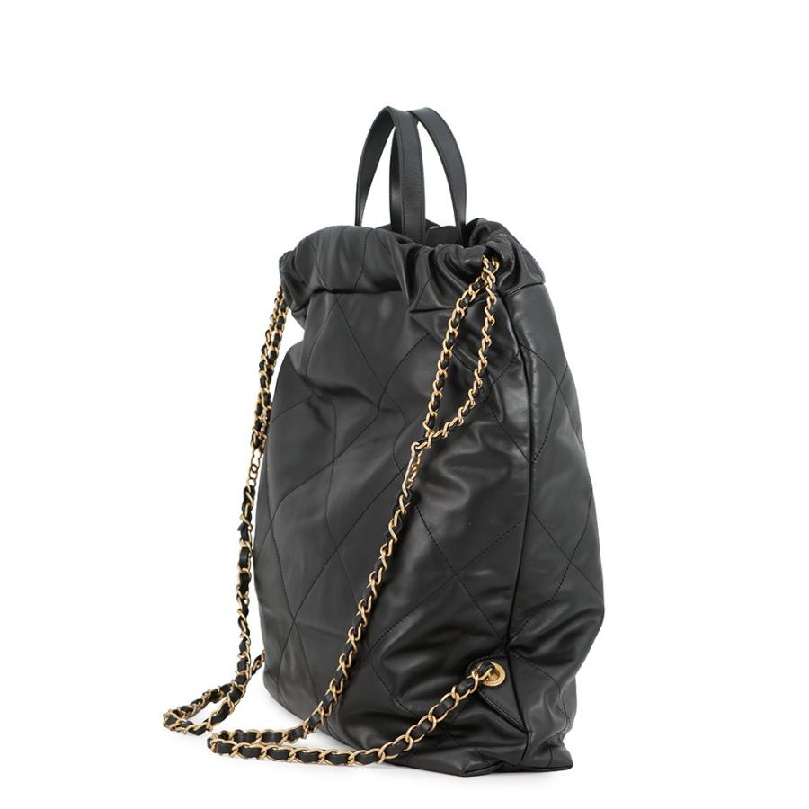 シャネル リュック シャネル22 ラージ レザー AS3313 CHANEL バック