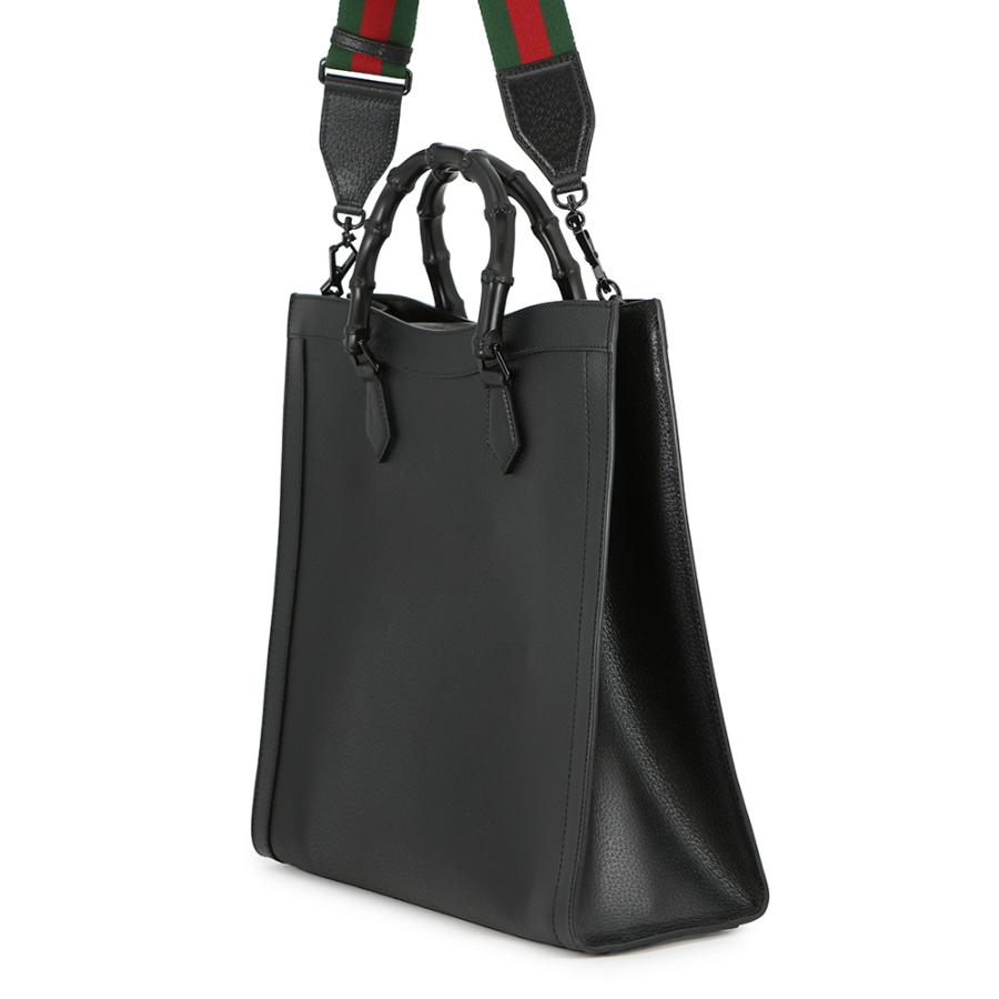 グッチ トートバッグ ダイアナ バンブー ラージ 703218 GUCCI 2way 黒