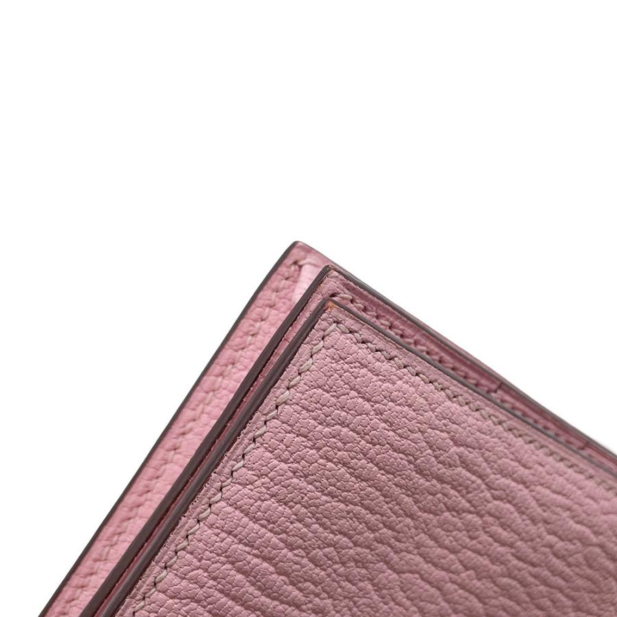 エルメス 長財布 ベアンスフレ ローズサクラ/シルバー金具 シェブルミゾル T刻印 財布 【安心保証】の画像