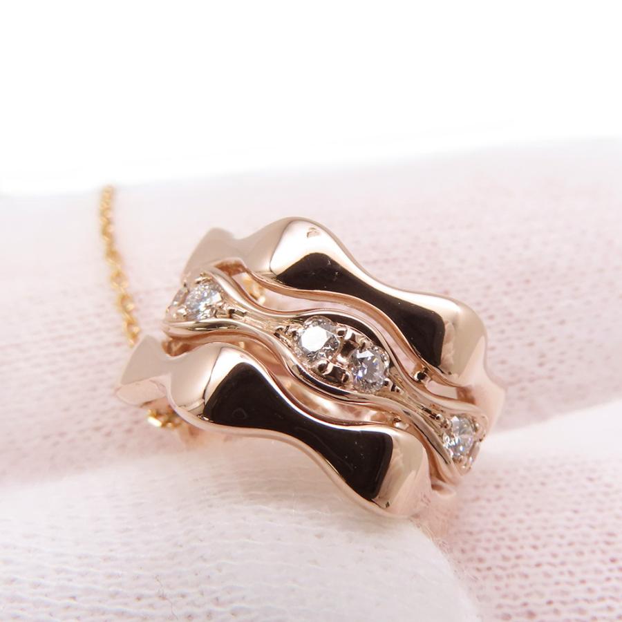 タサキ ネックレス ラベッロ ペンダント ダイヤモンド 計0.20ct K18PG
