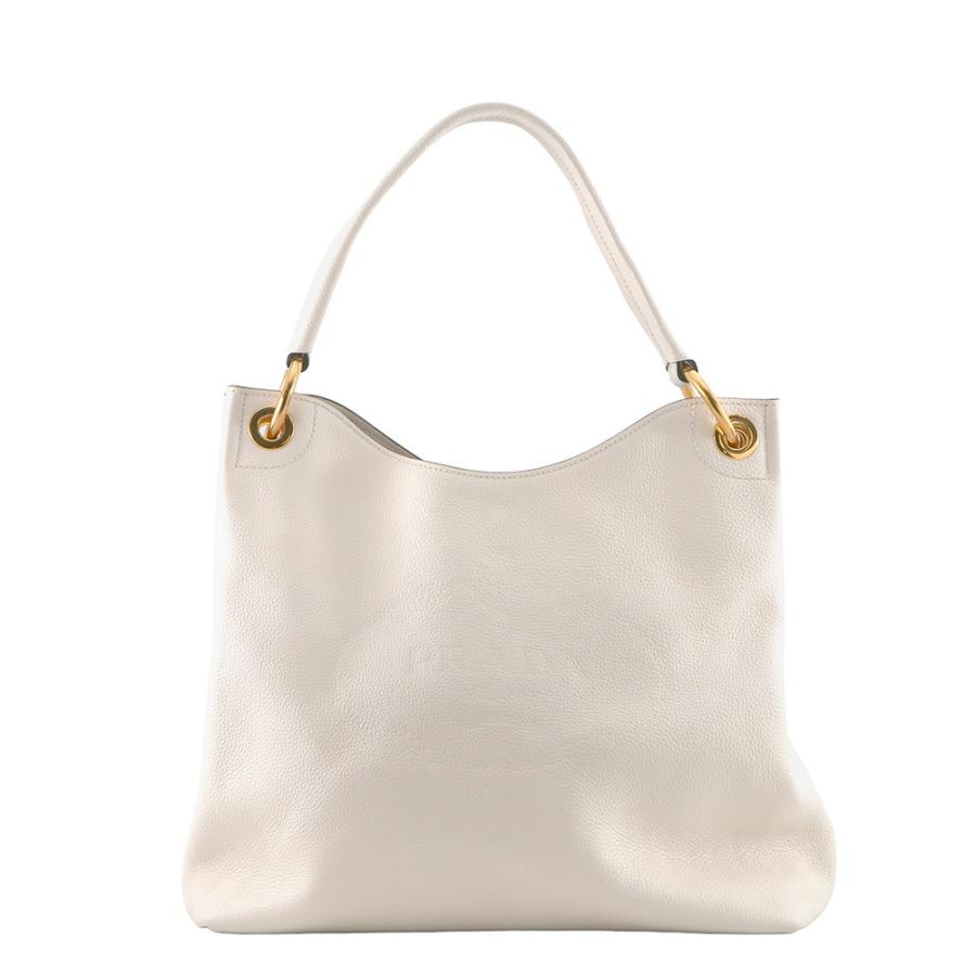 プラダ ワンショルダーバッグ ロゴ レザー 1BC051 PRADA 白 【安心保証