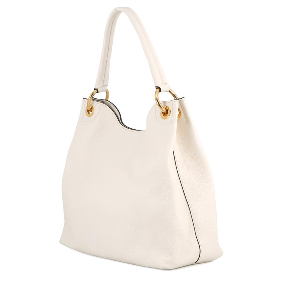 PRADA ワンショルダーバック レザー ロゴ型押し オフホワイト プラダ ワンショルダーバッグ ロゴ レザー 1BC051 PRADA 白 【安心保証