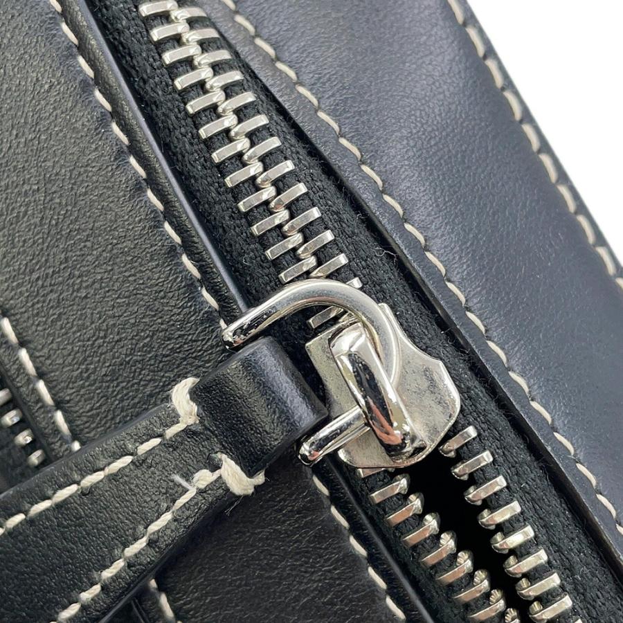バーバリー ショルダーバッグ TBモノグラム PVC レザー BURBERRY 黒