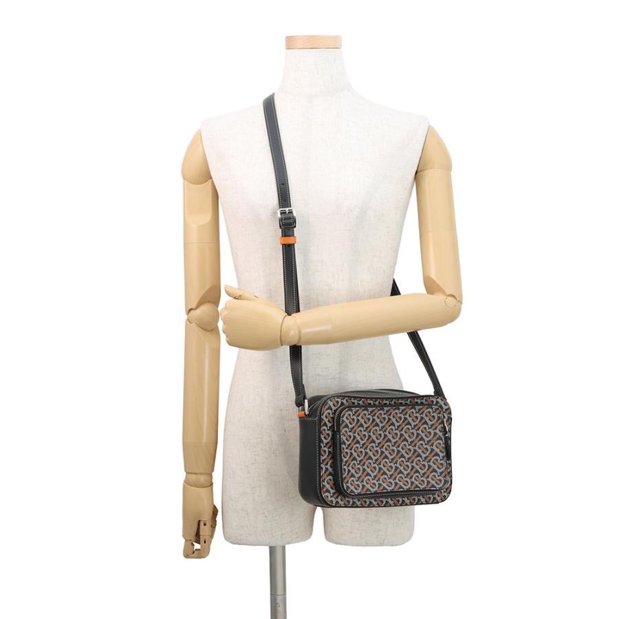 バーバリー ショルダーバッグ TBモノグラム PVC レザー BURBERRY 黒 バーバリー ショルダーバッグ TBモノグラム PVC レザー BURBERRY 黒