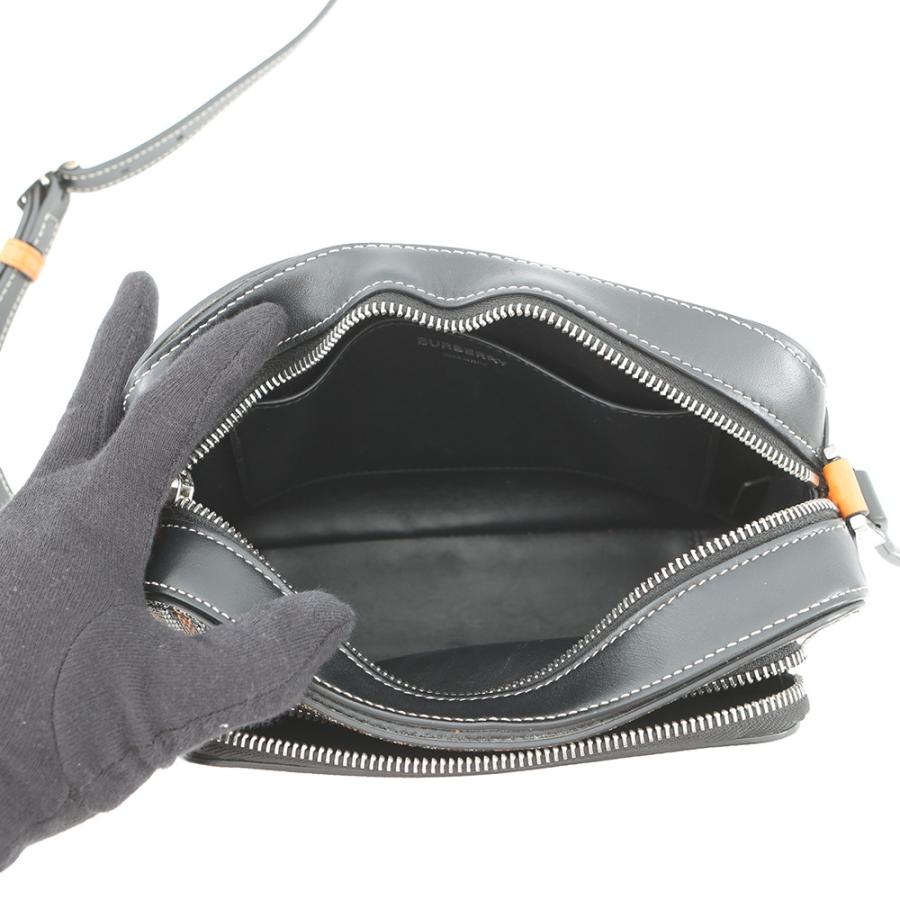 バーバリー ショルダーバッグ TBモノグラム PVC レザー BURBERRY 黒 バーバリー ショルダーバッグ TBモノグラム PVC レザー BURBERRY 黒