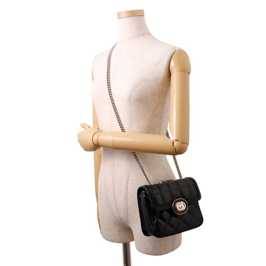 GUCCI チェーンショルダーバッグ グッチ ショルダーバッグ デコ ミニ チェーンショルダーバッグ レザー